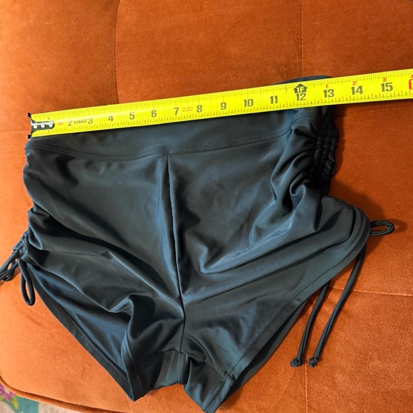 Black Side Tie Swim Shorts - Picture 8 of 9